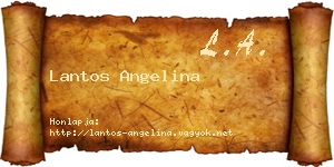 Lantos Angelina névjegykártya